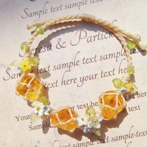 Orange Crystal Bracelet